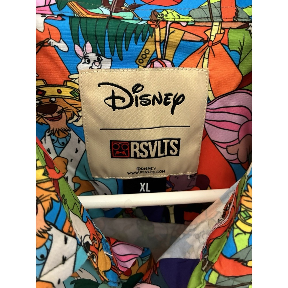 RSVLTS DISNEY ROBIN HOOD WELCOME TO NOTTINGHAM KUNUFLEX CAMP SHIRT XL - Picture 2 of 6